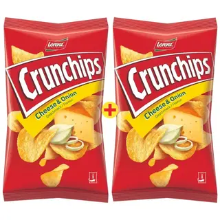 Crunchips saveur fromage et oignon 2x100g - LORENZ