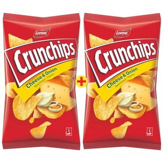 Crunchips saveur fromage et oignon 2x100g - LORENZ