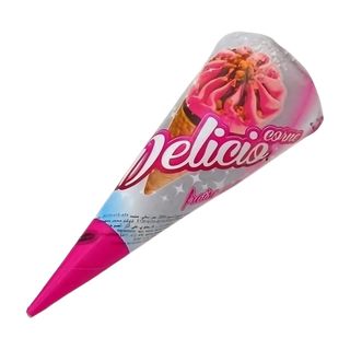Crème Glacée Fraise Cornet Delicio Corne 70ml