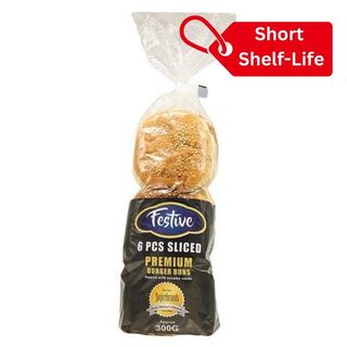 Outlet Festive sliced Burger Buns with Sesame Seeds 6 pieces