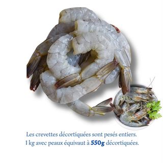 Crevettes grises décortiquées (550g)