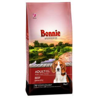 Bonnie Adult Dog Food Beef 15Kg