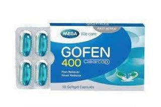Gofen Fast-Acting Pain Relief Capsules, 10x400mg