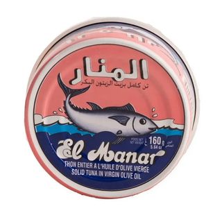Thon Entier À L'Huile D'Olive - La Boite De 160G - El Manar