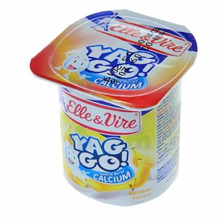 Dessert lacté à la pulpe de banane Yaggo 125g - ELLEVIRE