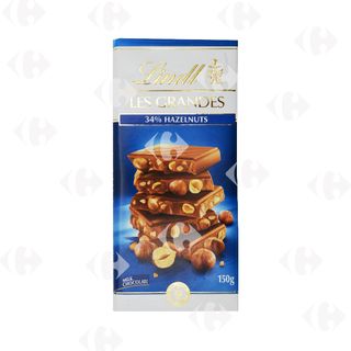 Lindt Les Grandes Lait Noisettes 150G