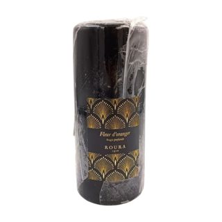 Bougie Parfumée Cylindrique Noir Fleur d'Oranger