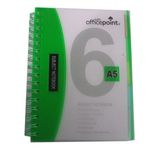 Officepoint Notebook Spiral With Button A5 70Sh Pink