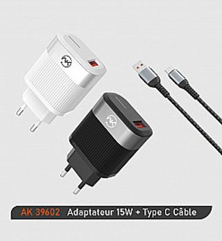 PACK BOÎTIER+CÂBLE USB - TYPE C (AK-36902)