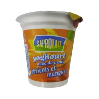 Saprolait Yoghourt Avec de Vraix Abricot et Mangue 125G