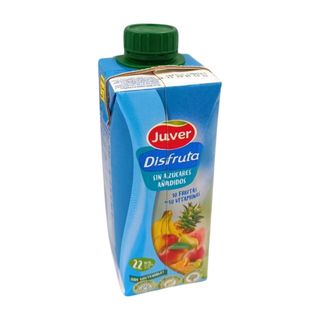 Juver Disfruta jus de fruits multifruits sans sucres ajoutés 33cl