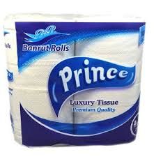 Prince Luxury Tissue 4 Rolls 2 Ply