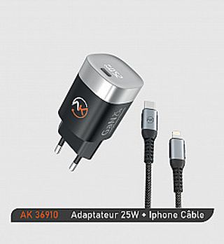 PACK BOÎTIER A ECRAN LED+CABLE TYPE IPHONE (AK-36910)
