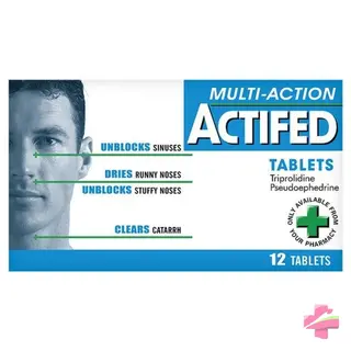ACTIFED MULTI-ACTION * 12 TABS         