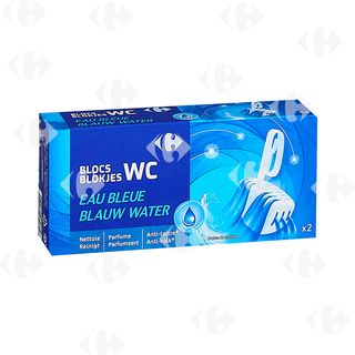 Carrefour Bloc Wc Eau Bleue Expert Les 2 Blocs De 40G