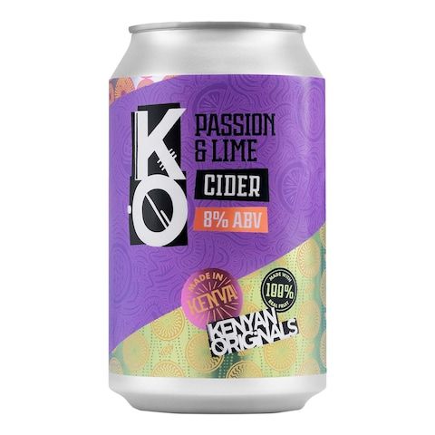 Kenyan Original Cider Pasion Fruit Lime Can330M