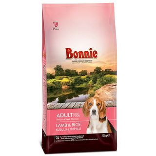 Bonnie Adult Dog Food Lamb & Rice 15Kg