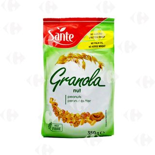 Santé Granola Nut Peanuts And Peanut Butter 350g