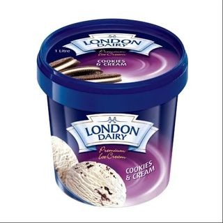 London Dairy Cookies & Cream Ice Cream 1Lt