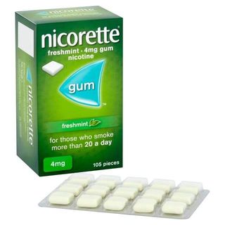 Nicorette Freshmint Nicotine Gum, 105 Pieces