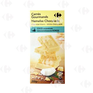 Tablette de Chocolat Blanc Caramélisée Carrefour 200g