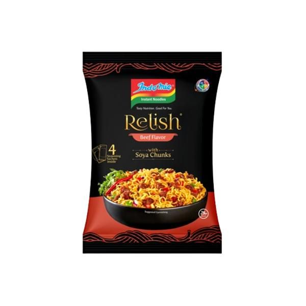 Indomie Relish Beef & Soya Chunks 120G