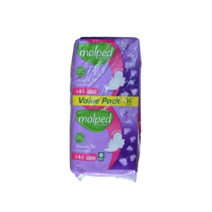 Molped Maxi Thick Sanitary Long Pads (Pack Of 16)
