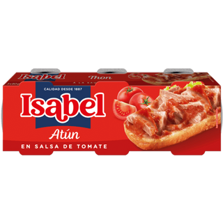 Pack de Trois Conserves de Thon à la Sauce Tomate Isabel 80g.
