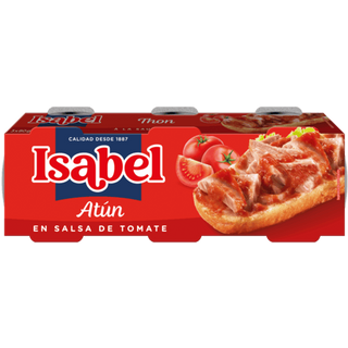 Pack de Trois Conserves de Thon à la Sauce Tomate Isabel 80g.
