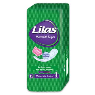 Serviette Hygienique Lilas Maternite Super - 108