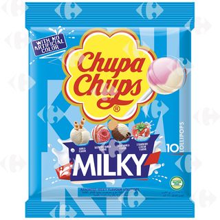 Chupa Chups Milky Sucettes 10 pièces