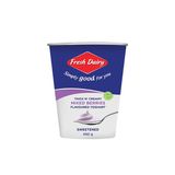 Fresh dairy thick yoghurt mixed berries 450g
