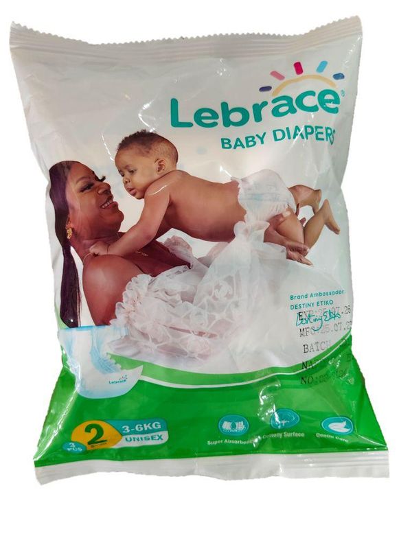 Lebrace Baby Diapers 2 Small 10Pc's 3-6Kg