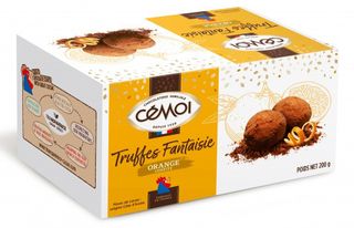 Ballotin truffes fantaisie au chocolat et à l'orange 200g - CEMOI