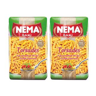 Lot de 2 Pâtes Courtes Nema 500g (2ème à -50%)