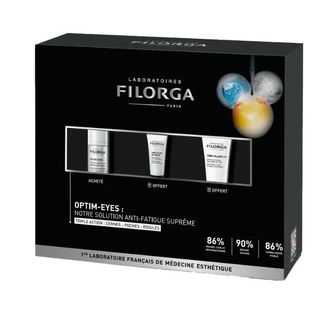 FILORGA COFFRET OPTIM EYES 15ML + TIME FILLER INTENSIVE 7ML OFFERT + TIME FILLER 5XP 15ML OFFERT