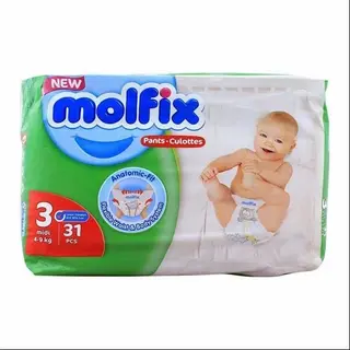 Molfix Baby Pants Nº3 Medium 6-9KG 31 Pieces