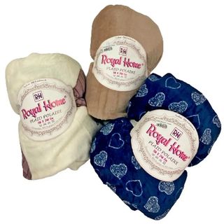 Royal Home Plaid Velours 1 Place Dimensions : 130X240Cm