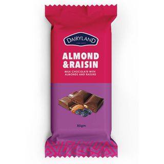 Dairyland Almond & Raisin Chocolate 80g