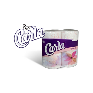 Rose Carla Carla Tissue Towel 2-Ply, 2 Rolls