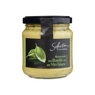 Moutarde Basilic Vin Blanc Carrefour 200G