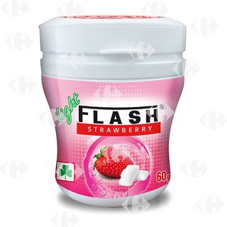Flacon Chewing-gum Fraise Flash 60g