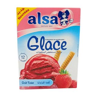alsa glace fraise 100g
