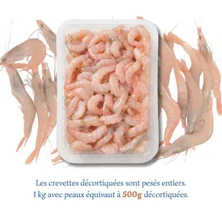 Crevettes Roses Décortiqués (500g)