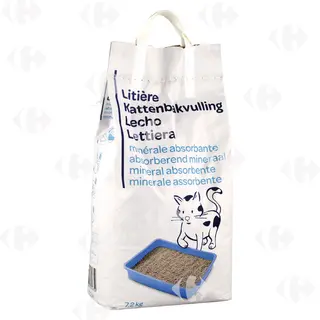 Litière produit blanc de 10l - Le sac de 10L - CARREFOUR  (50)