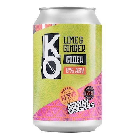 Kenyan Original Cider Lime Ginger Can 330M