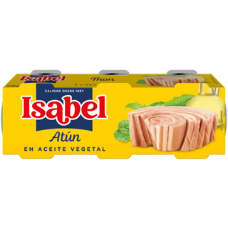 Pack de Trois Conserves de Thon à l'Huile de Végétal Isabel 80g