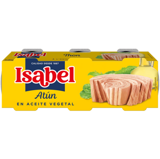 Pack de Trois Conserves de Thon à l'Huile de Végétal Isabel 80g