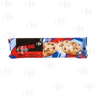 Cookies Américains 39% Pépites de Chocolat Carrefour 225g