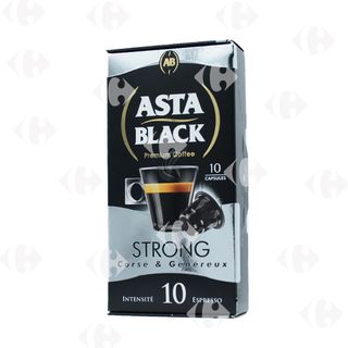 Asta Astablack Strong Café Capsules 10 Unités